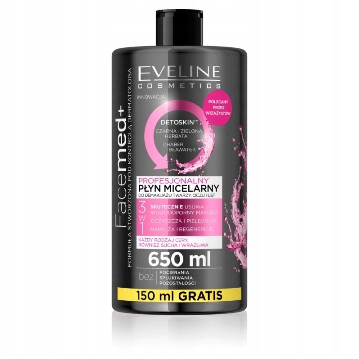 Eveline FACEMED+ Gentle 3-in-1 Micellar Water 650ml