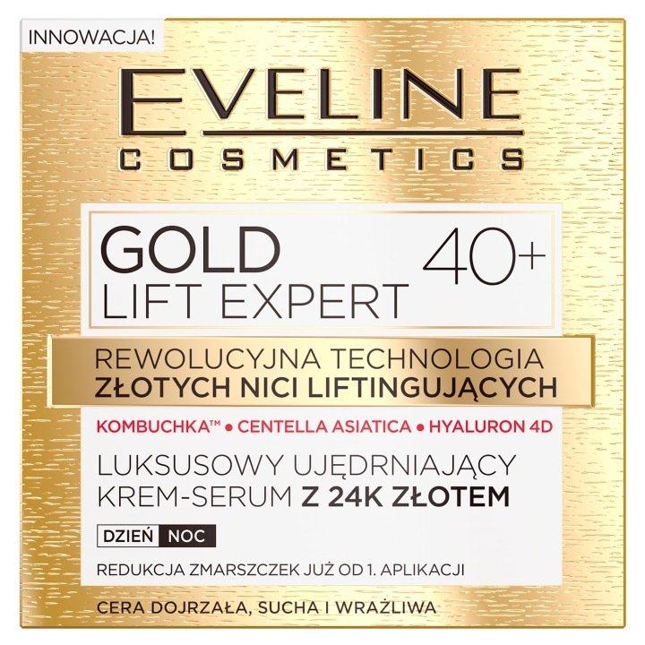 Eveline Gold Lift Expert 40+ Firming Cream-Serum with 24K Gold 50ml