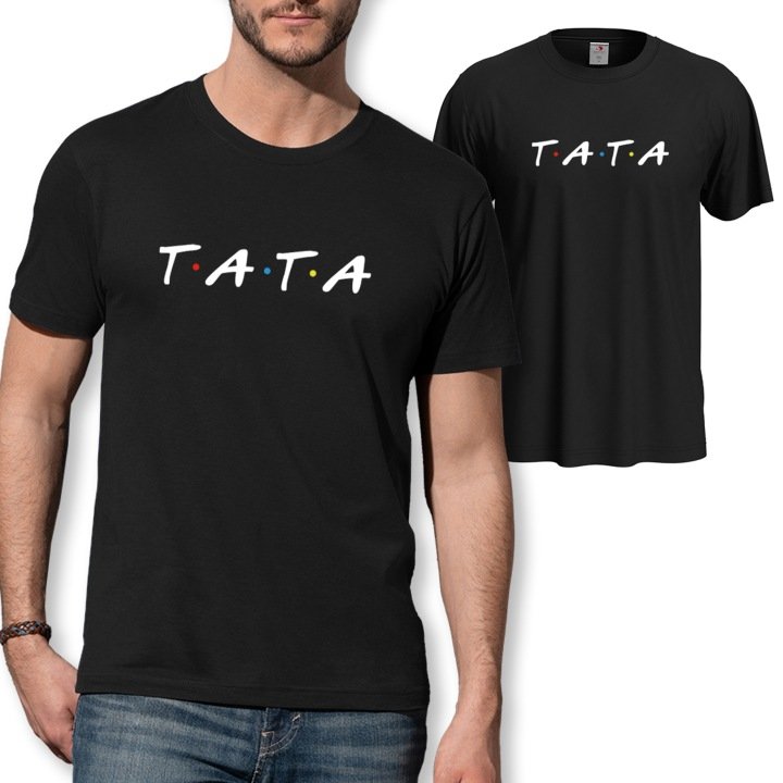 Men’s Cotton T-Shirt Father’s Day Gift FRIENDS Black