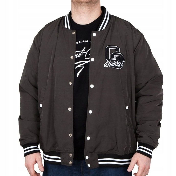 Chillout Clothes Baseball Jacket Men’s Spring Grey