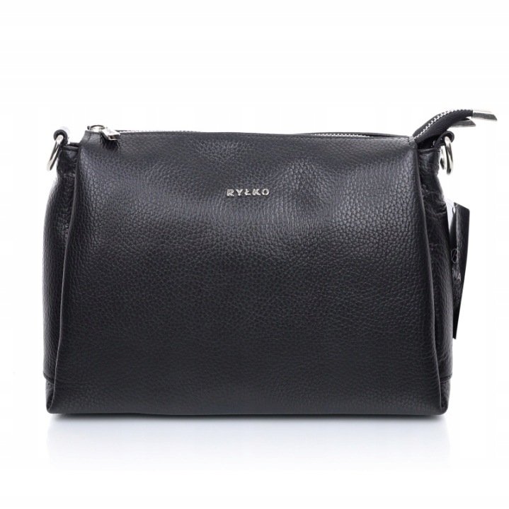 RYŁKO Black Leather Women’s Bag R40523TB