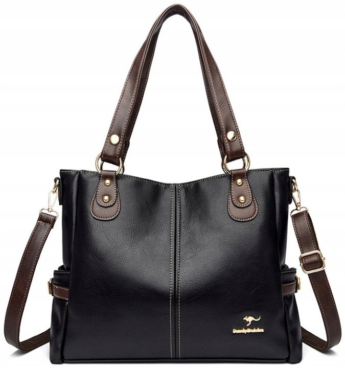 Women’s Black Brown Elegant Work Shoulder Bag Gift