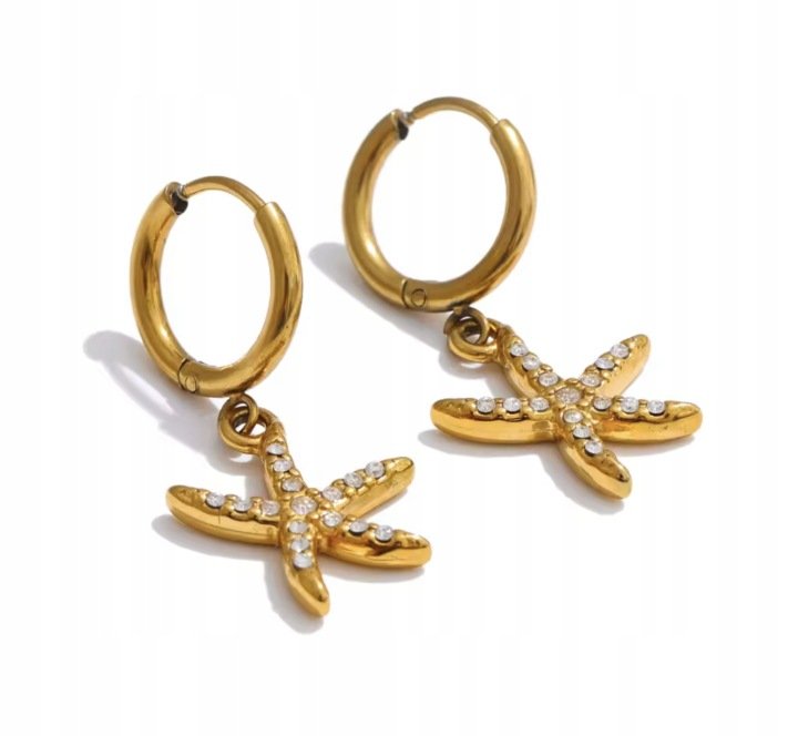 Zezu Jewelry Sea Starfish Dangle Earrings